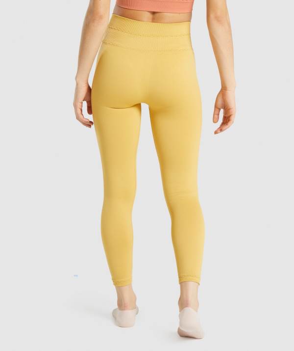 Damske Legíny Gymshark Studio Žlté | AJ1078254